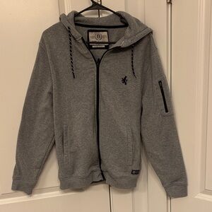 Men’s Gray Zip-Up Hoodie